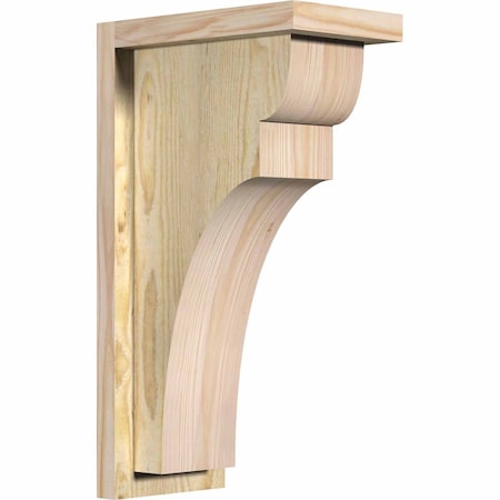 Ekena Millwork Yorktown Rough Sawn Corbel w/Backplate, Douglas Fir, 6"W x 10"D x 18"H COR06X10X18YOR01RDF